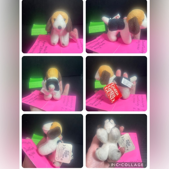 Vintage NWT GUND LITTLEBITS Beagle 3” plush - Picture 12 of 16